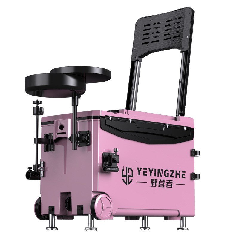 REYSON'S NEW EIGHT-LEGGED WHEEL 32-L, FULL OF MULTIPURPOSE FISHING BOXES, FULL OF PANS